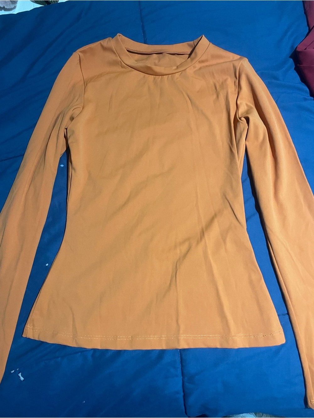 Long Sleeve Women's Top and bottom in orange and red